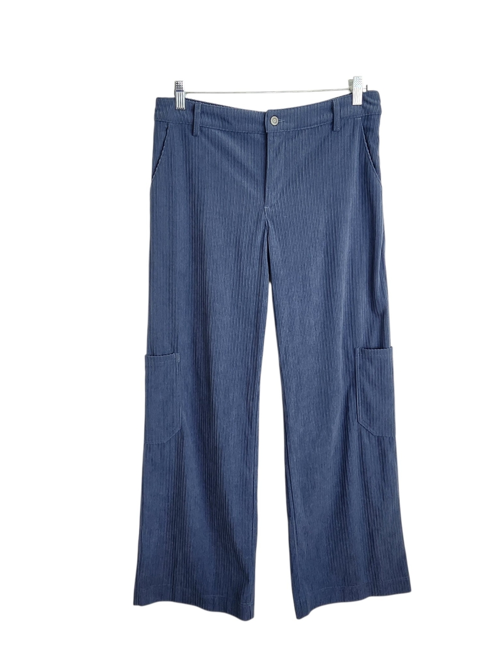 Wild Fable Blue Corduroy Wide Leg Cargo Pants Size Small